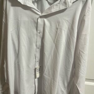 Calvin Klein Men's White Button Down Shirt